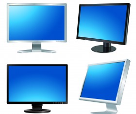 Different LCD monitor design vector 05