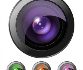 Different Lens design elements vector material 01