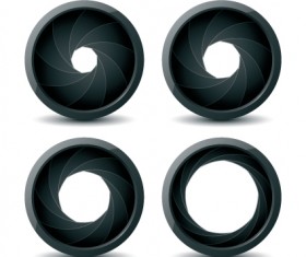 Different Lens design elements vector material 02