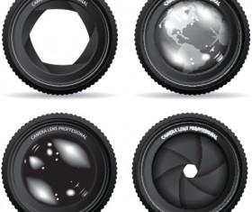 Different Lens design elements vector material 03