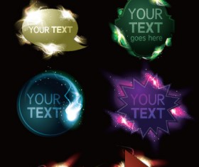 Light labels for you text vector