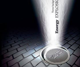 Set of Lighting on the street design vector 01