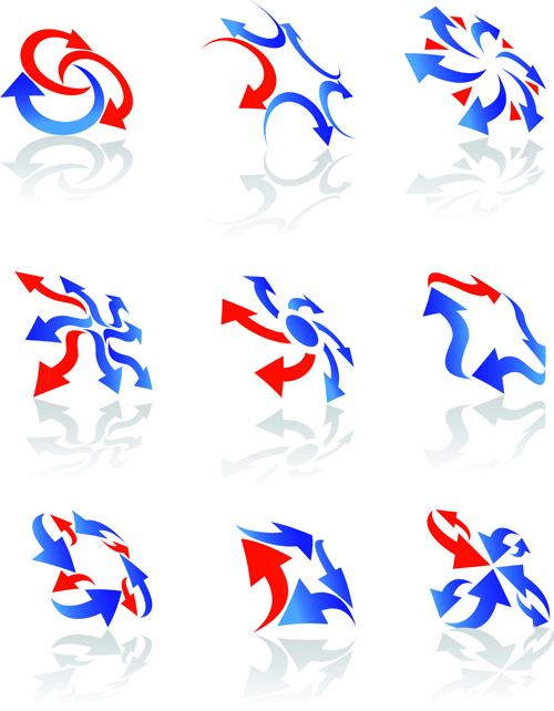 Vector Logo of abstract arrow design elements 03