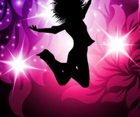 Elements of Music 80s party flyer design vector 01