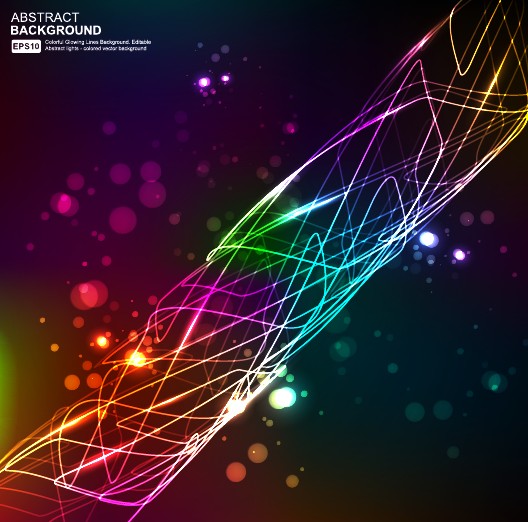 Elements of Neon abstract vector backgrounds 02
