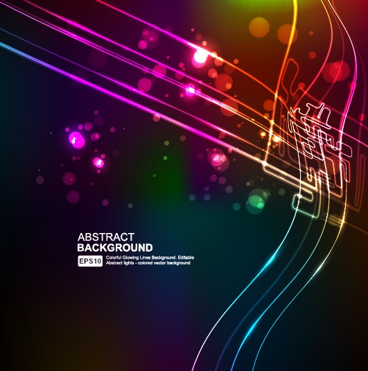 Elements of Neon abstract vector backgrounds 03