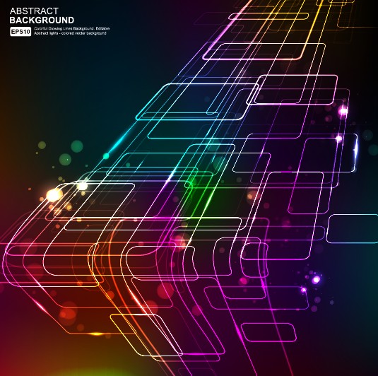 Elements of Neon abstract vector backgrounds 04