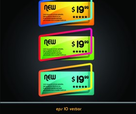 Online Store Discount labels vector 02