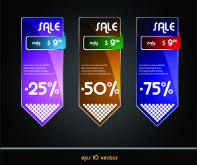 Online Store Discount labels vector 03