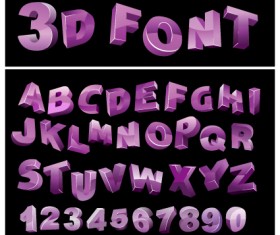 Cute Original alphabet set vector 01