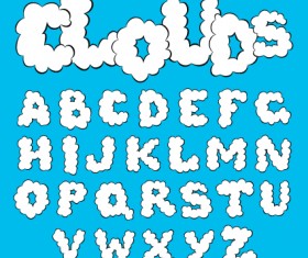 Cute alphabet comic vector free download