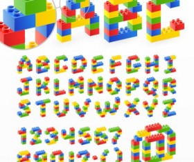Cute Original alphabet set vector 05