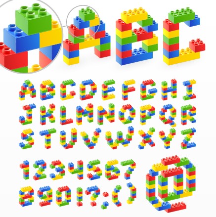 Cute Original alphabet set vector 05