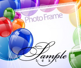 Vintage Photoframe design vector material 04