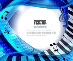 Set of Piano Backgrounds Vector graphics 03