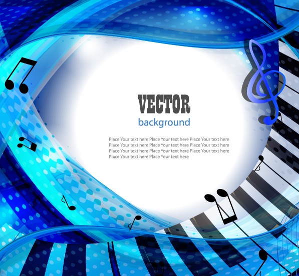 Set of Piano Backgrounds Vector graphics 03