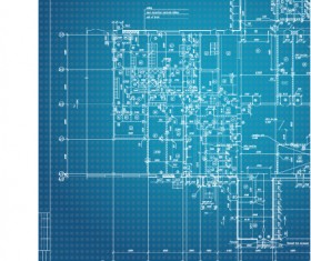 Set of Plans and construction project design vector material 01
