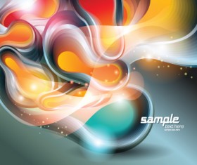 Vector set of Plasma design elements background 04