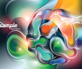 Vector set of Plasma design elements background 05