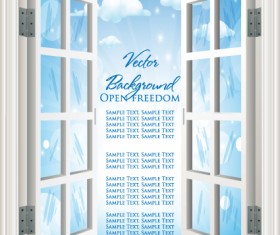 Different Plastic window design elements vector 05