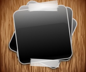 Set of Polaroid photo frames vector material 01