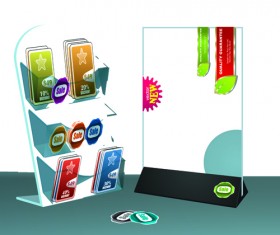 Presentation of labels design vector set 02