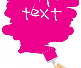 Elements of Promotional paint template vector 03