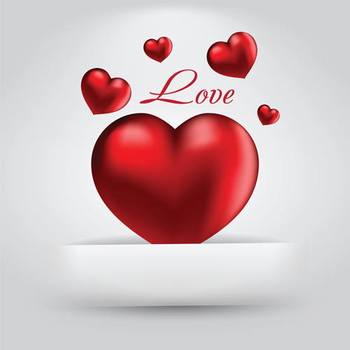 Romantic Happy Valentine day cards vector 09