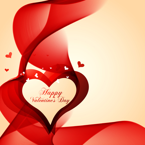 Romantic Happy Valentine day cards vector 11