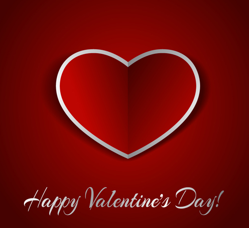 Romantic Happy Valentine day cards vector 16