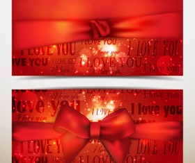 Romantic Happy Valentine day cards vector 21