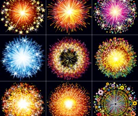 Holiday Salute elements vector 02