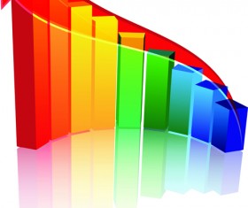 Set of Schedule Growth arrow backgrounds vector 04