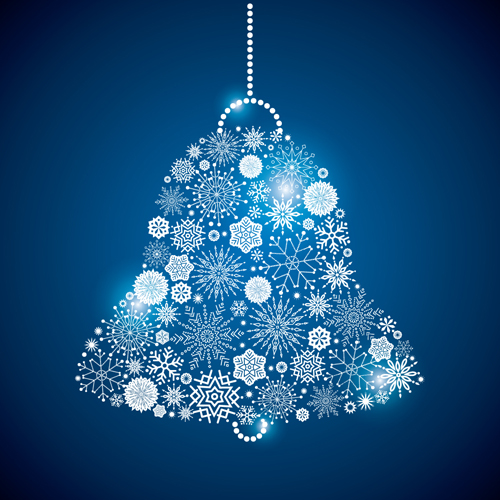 Shining snowflakes ornaments design vector graphics 01