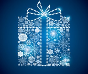 Shining snowflakes ornaments design vector graphics 02
