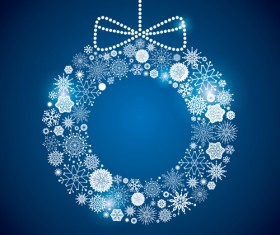 Shining snowflakes ornaments design vector graphics 03