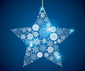 Shining snowflakes ornaments design vector graphics 04