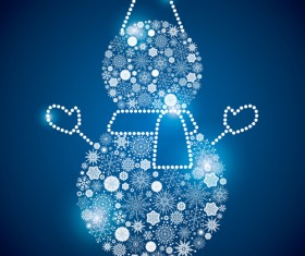 Shining snowflakes ornaments design vector graphics 08