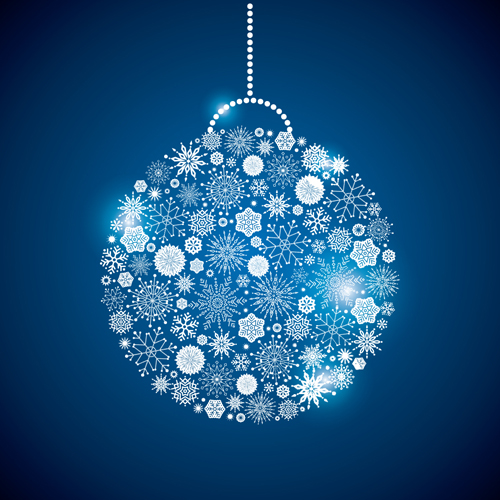 Shining snowflakes ornaments design vector graphics 09