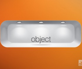 Elements of Store window with illuminated design vector 04