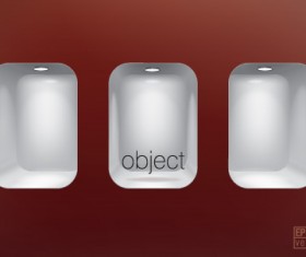 Elements of Store window with illuminated design vector 05