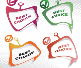 Talking around for you text design elements vector 03