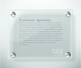 Transparent glass backgrounds vector 01