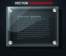 Transparent glass backgrounds vector 02