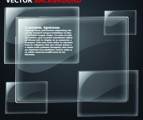 Transparent glass backgrounds vector 03