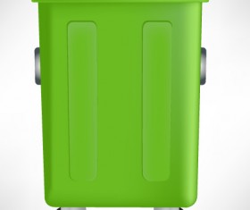 Vivid Trashcan design elements vector set 01