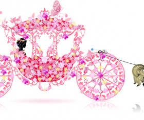 Valentine Day Romantic coach vector 02