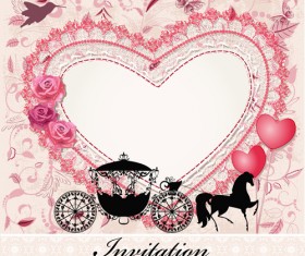 Valentine Day Romantic coach vector 03