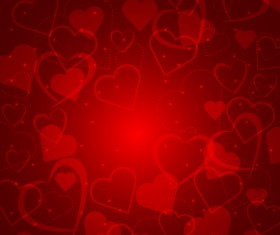 Romantic heart Valentine background free vector 04