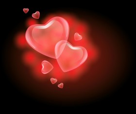 Set of Valentine day decor elements vector 02